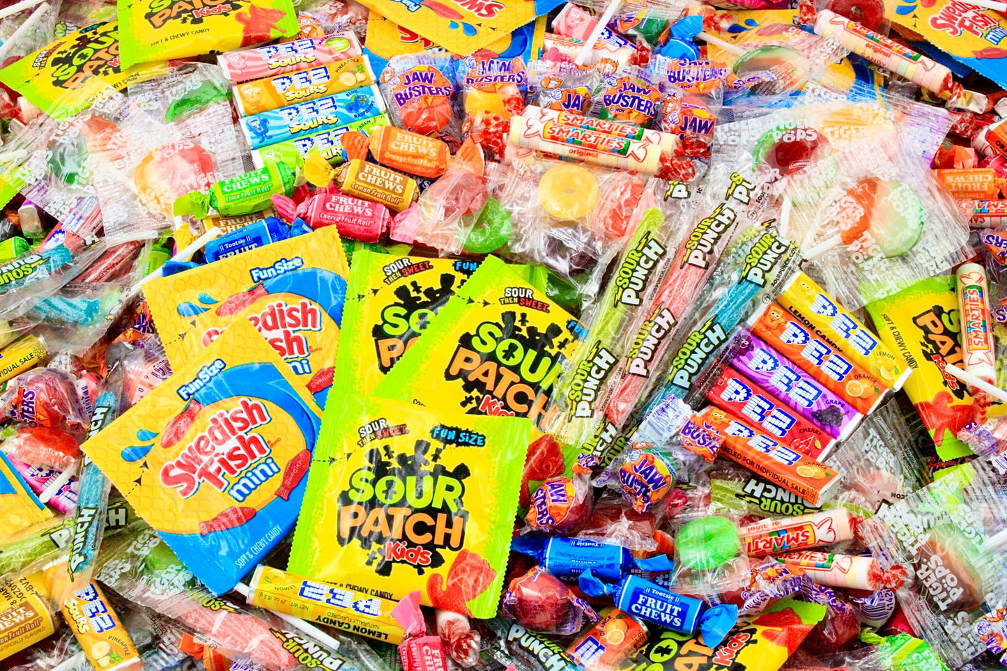 Bulk Candy Variety Pack - 4 lb Bulk Easter Candy Assortment - Easter Basket Stuffers, Pinata Stuffer Candies Variety Pack, Office CandyBowl Treats - Individually Wrapped Candies Bulk