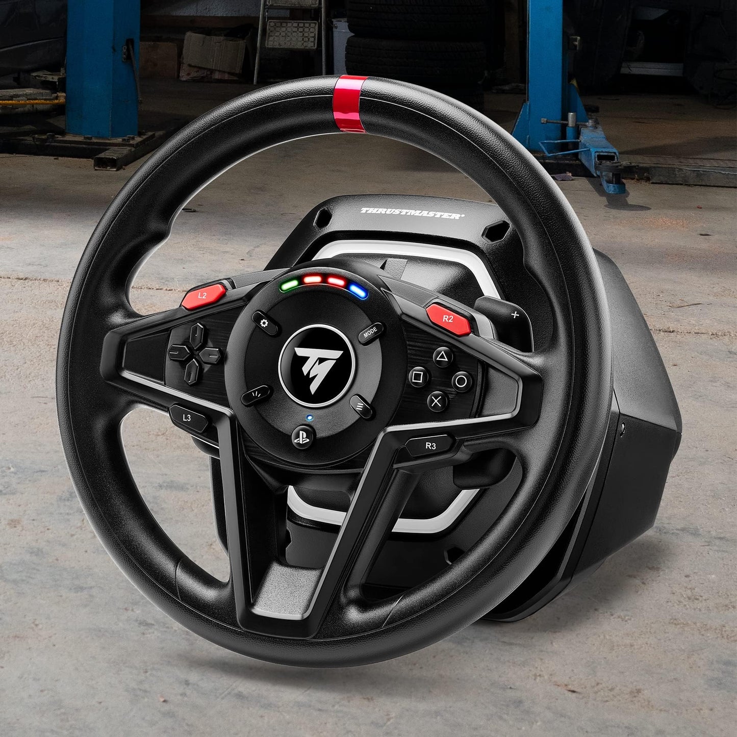 Thrustmaster T128 Racing Wheel & Pedal Set for PS5, PS4 and PC – Force Feedback Gaming Steering Wheel for Driving Simulator