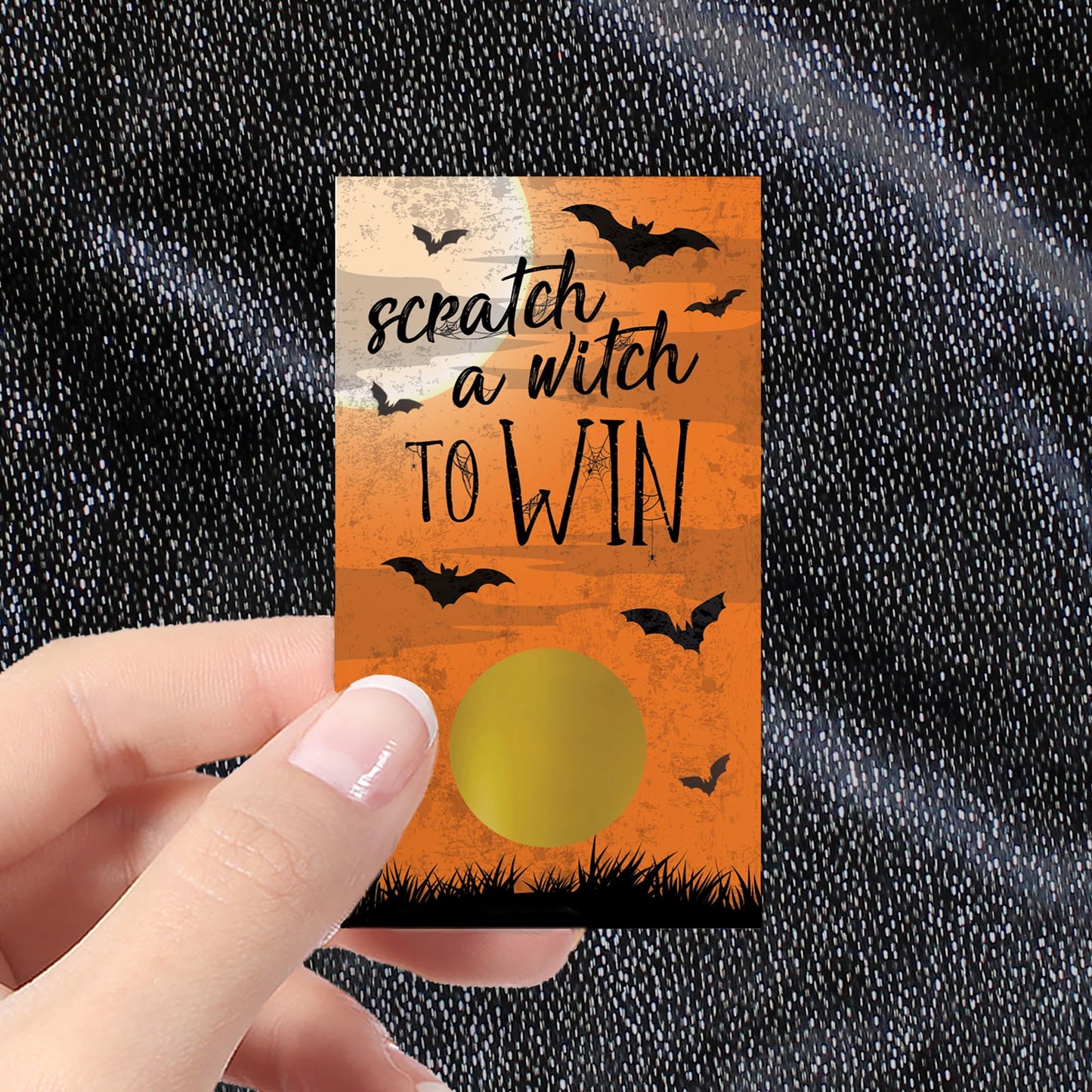 Scratch Off Halloween Party Game, Halloween Party Activity - 30 Cards