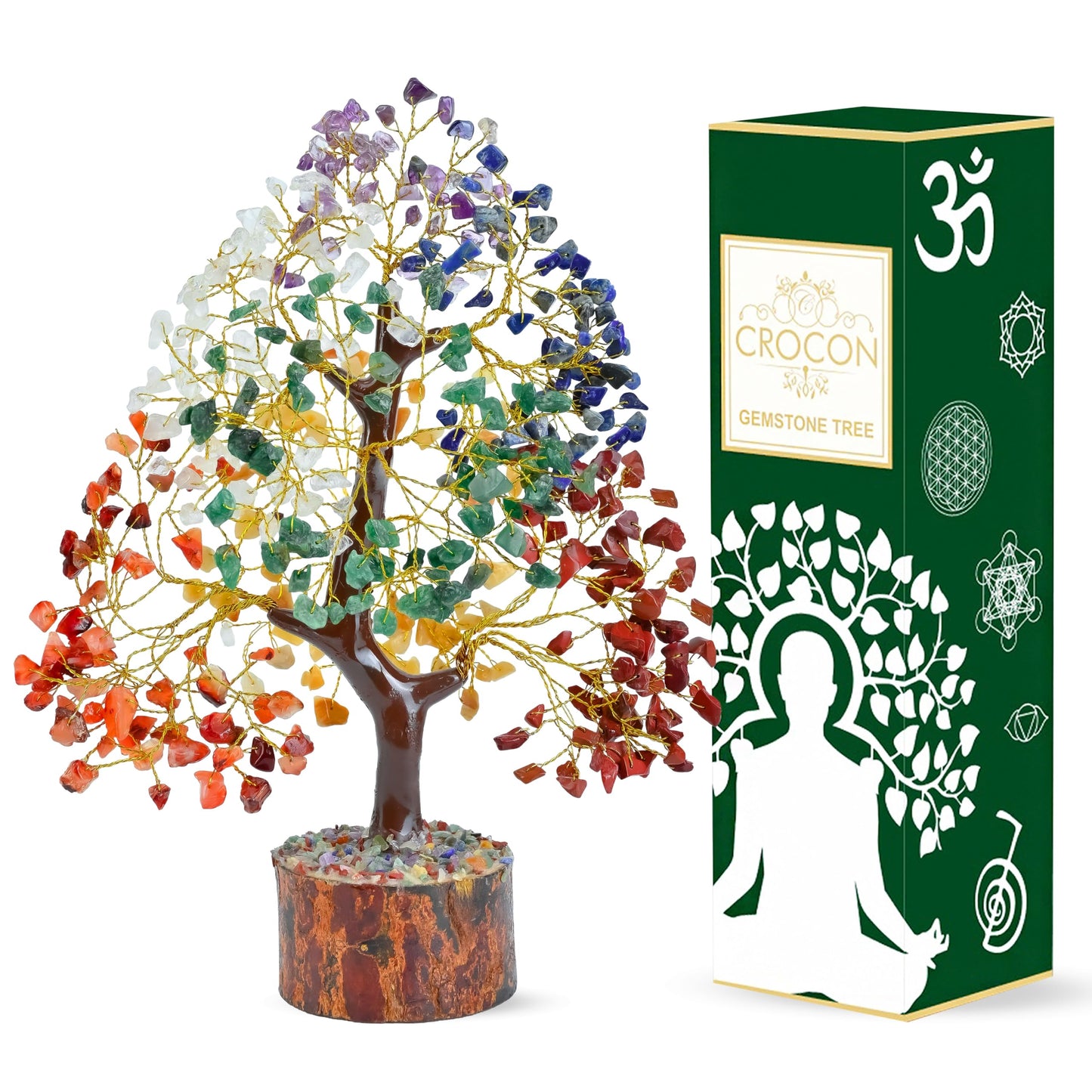 Seven Chakra Crystal Tree Birthday Gifts for Women, Healing Crystal Tree of Life Sister Birthday Gifts Room & Home Decor Gift for Mom Her Positive Energy New Home House Warming Gift Women Unique