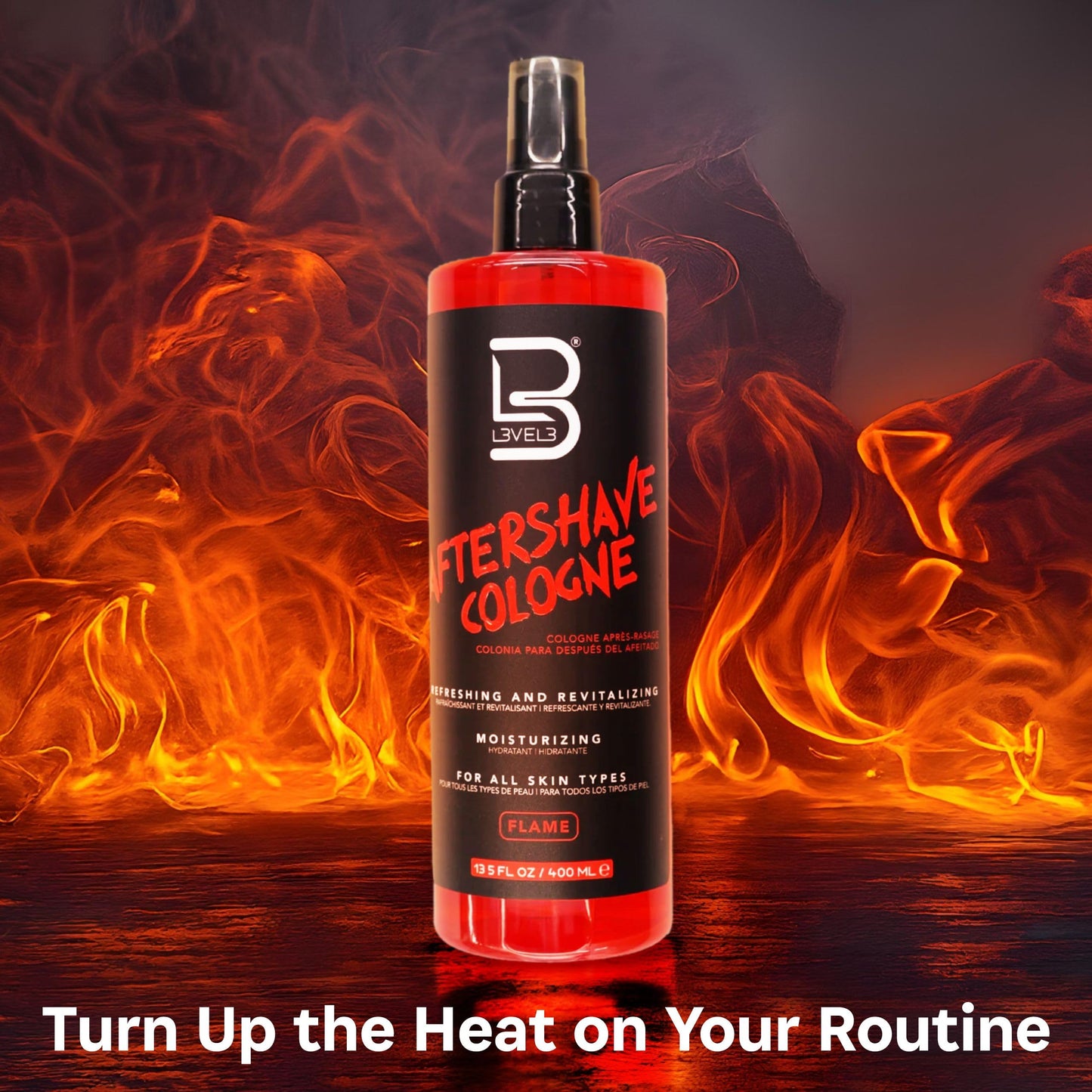 L3 Level 3 After Shave Spray Cologne - Softens Skin - Refreshes and Relieves Face and Skin - Moisturizing Formula Level Three After Shaving