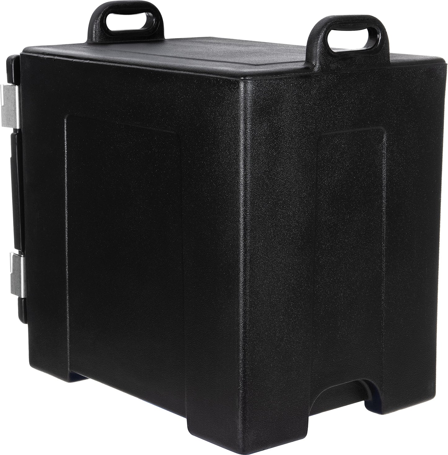 Carlisle FoodService Products Insulated Food Pan Carrier and Warmer, Front-Loading with Handles, Holds 5 Full or 10 Half 2.5" Pans (Sold Separately) with Rugged PE Shell and PU Insulation, Black