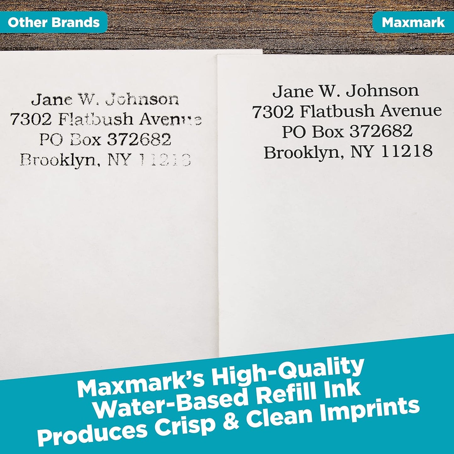 MaxMark Premium Refill Ink for self Inking Stamps and Stamp Pads, Magenta Purple Color - 1 oz.