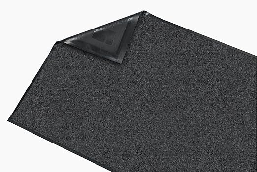 Guardian Platinum Series Indoor Wiper Floor Mat, Rubber with Nylon Carpet, 6'x11', Grey