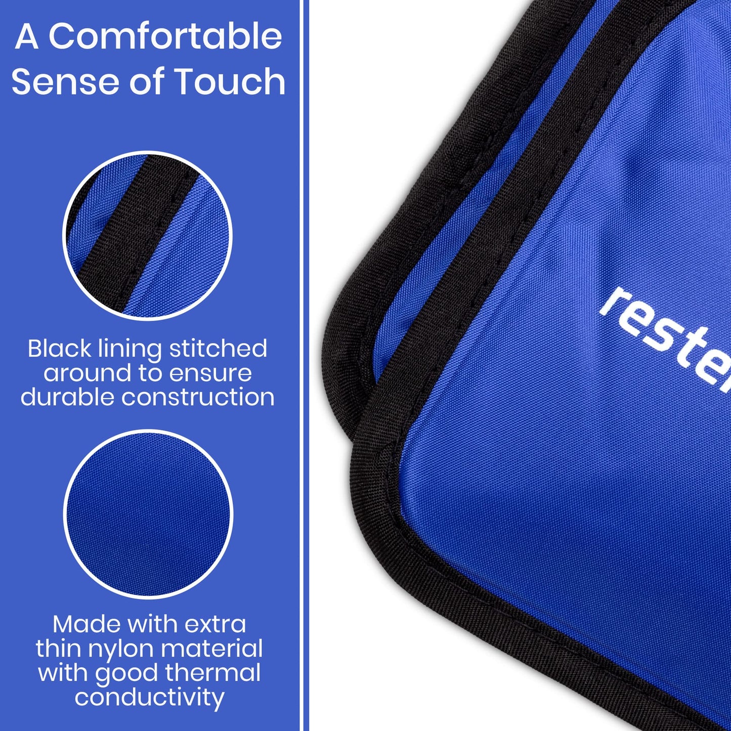 Ice Pack for Injuries Reusable, Soft Gel Flexible - (Large: 11"x14.5") for Hip, Shoulder, Knee, Back - Comfy Cold Pack Compress for Swelling, Bruises, Surgery (Black, 1 Pack)
