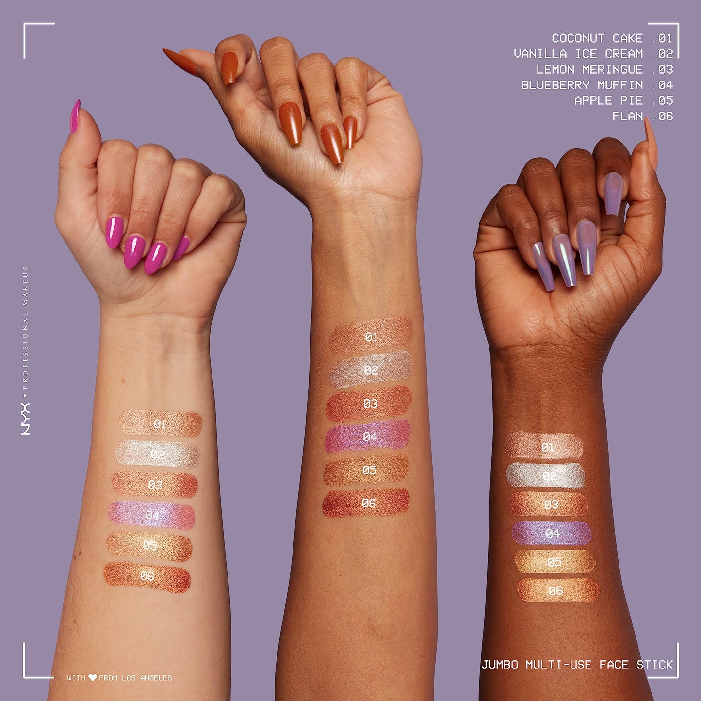 NYX PROFESSIONAL MAKEUP, Jumbo Multi-Use Face Highlighter Stick - Coconut Cake