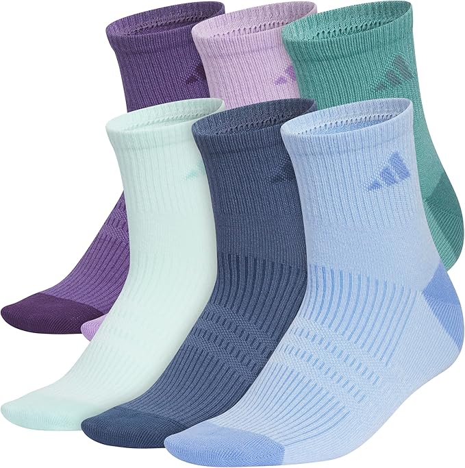 adidas womens Superlite Quarter Ankle Socks (6-pair Pack)