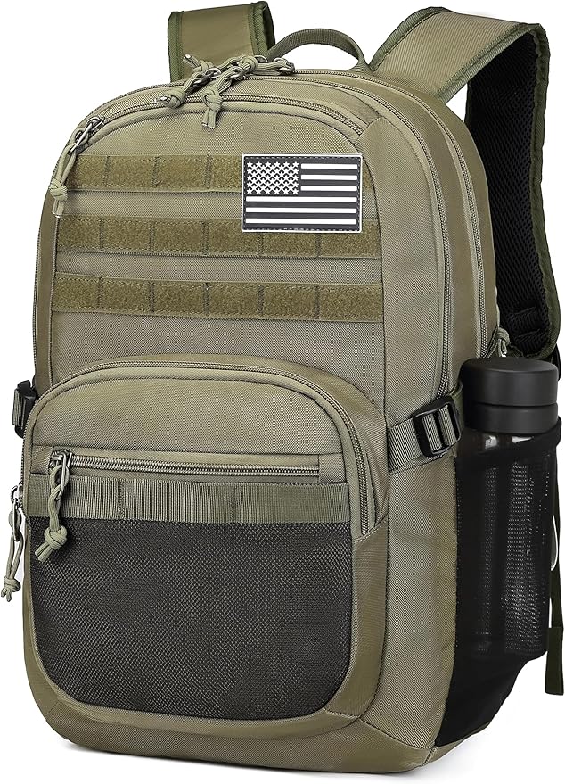 Military Tactical Backpack for Men Army 3 Days Assault Pack Bag with Molle System for Outdoor Adventures (Military green, ...