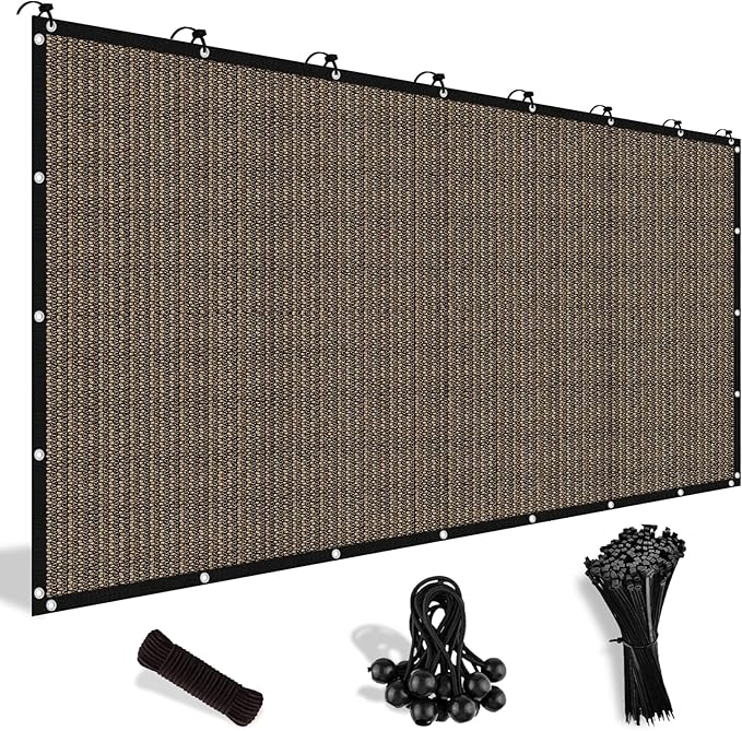 Shade&Beyond Customized Size 90% Sun Shade Cloth with Grommets, 08' X 12' Pergola Shade Cover Canopy, Mesh Tarp Sun Screen...