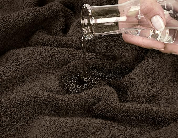 American Soft Linen Luxury 4 Piece Bath Towel Set, 600 GSM 100% Cotton Turkish Bath Towels for Bathroom, 27x54 in Extra Large Bathroom Shower Towels, Brown