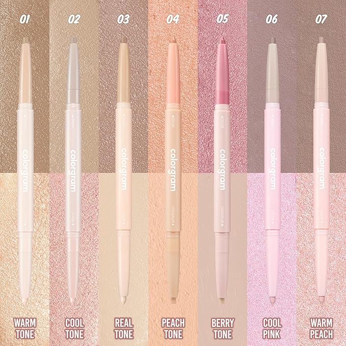COLORGRAM Under Eye Highlighter Stick 03 Real Tone | Silky-Smooth Long-Lasting Highlighter & Contouring Stick for Smudge-Proof, Shining Daily Makeup | K-Beauty Face Highlighters & Luminizers