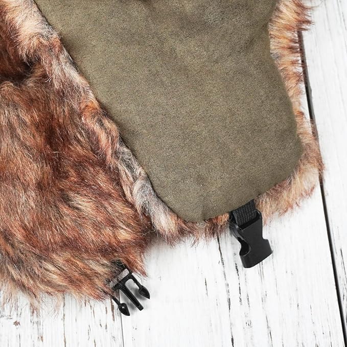 ONWAY Trapper Hat Winter Hats for Women Men with Faux Fur Ear Flaps