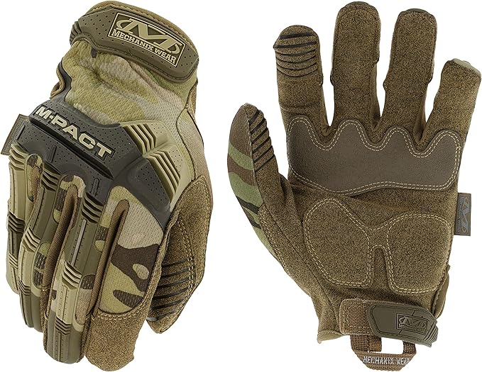 Mechanix Wear: M-Pact Tactical Gloves with Secure Fit, Touchscreen Capable Safety Gloves for Men, Work Gloves with Impact ...