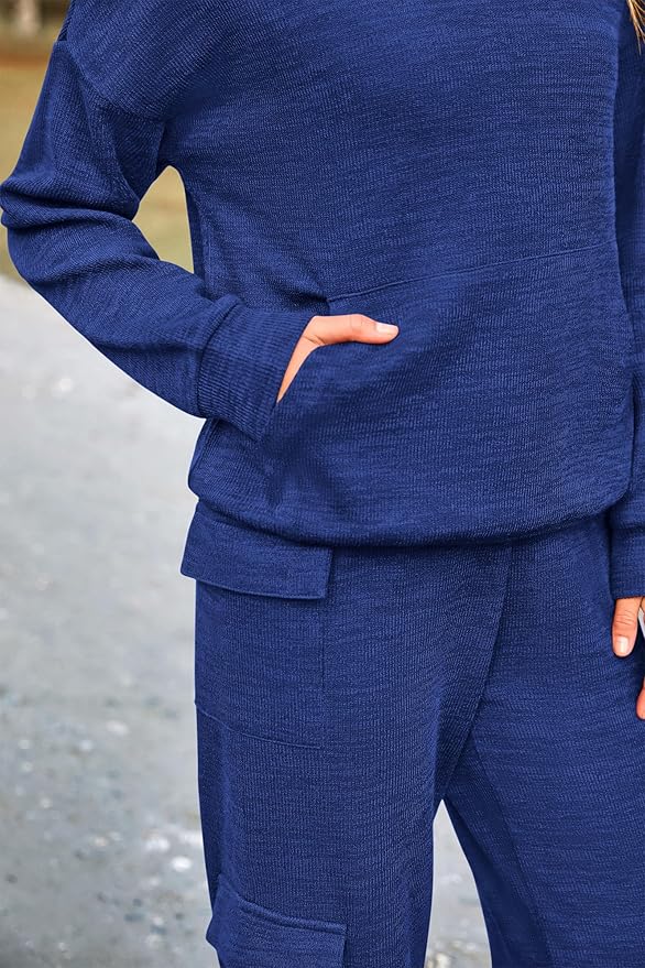 PRETTYGARDEN 2 Piece Sets for Women Fall 2026 Sweatsuits Outfits Lounge Matching Hoodie Set Travel Track Suits Winter Clothes
