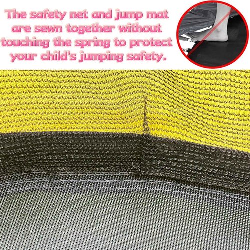 LANGXUN 60" Trampoline for Kids with Basketball Hoop, 5ft Indoor Outdoor Toddler Mini Trampoline with Raised Safety Net - Birthday Gifts for Boys and Girls, Christmas Toys for 3-10 Years Old