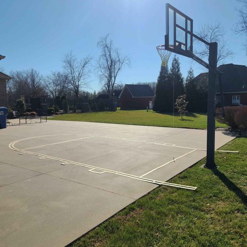 Murray Sporting Goods Basketball Court Marking Stencil Kit Free Throw Lane/Key Only for Driveway, Asphalt or Concrete