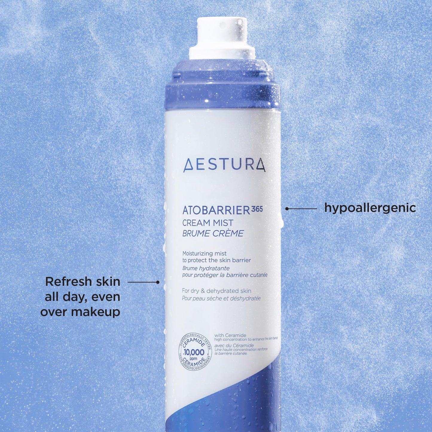 AESTURA ATOBARRIER365 Cream Mist with 10,000ppm Ceramides | Moisture Barrier Support, Ultra-Fine Hydrating Mist, Suitable for Dr