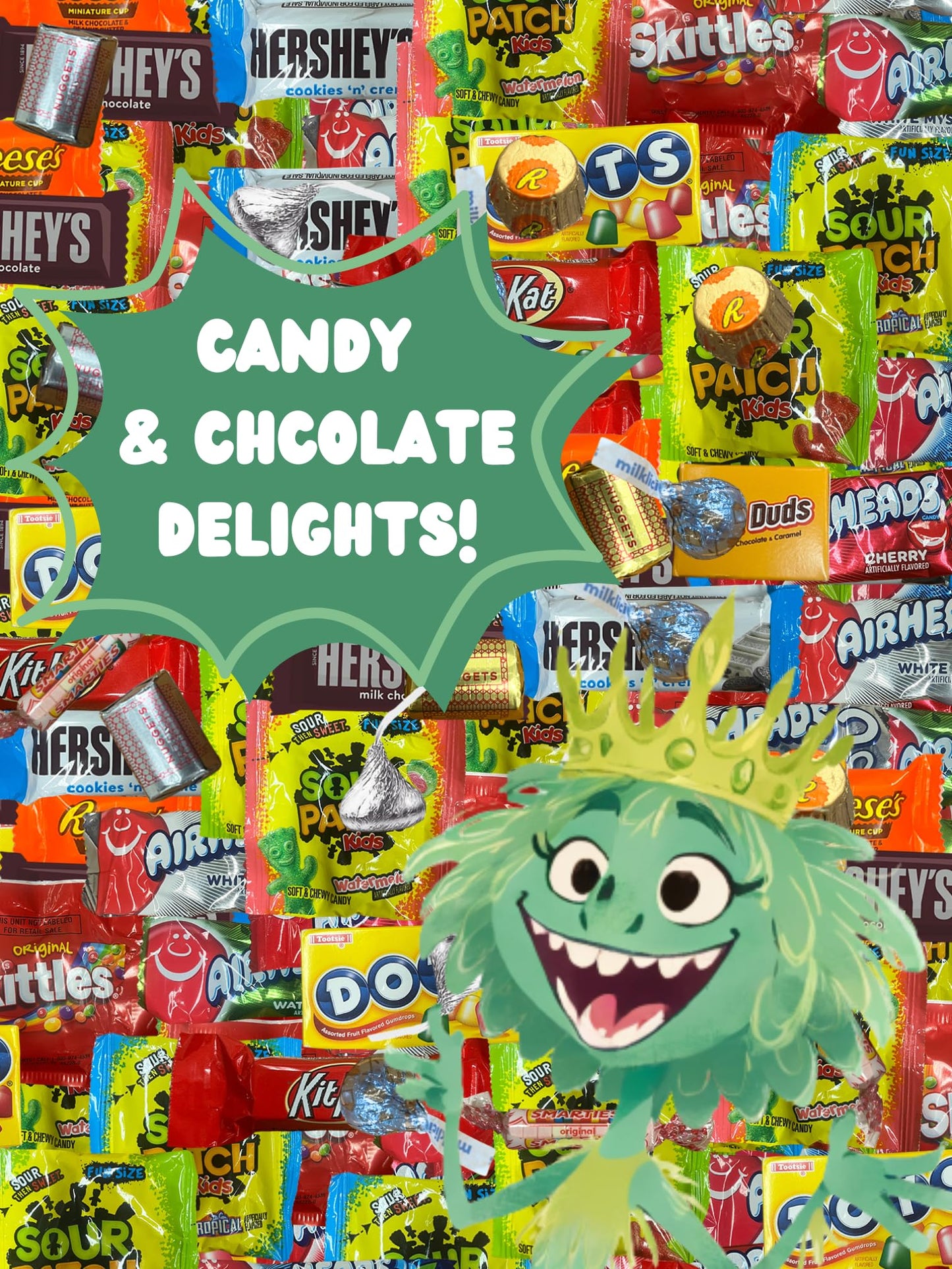 Chocolate and Candy Variety Pack - 2 LB Assorted Chocolate Candy Bulk - Bulk Candy Bag Candy Mix - Easter Candy Bulk Individually Wrapped Candy - Chocolates - Variety Candy Bag