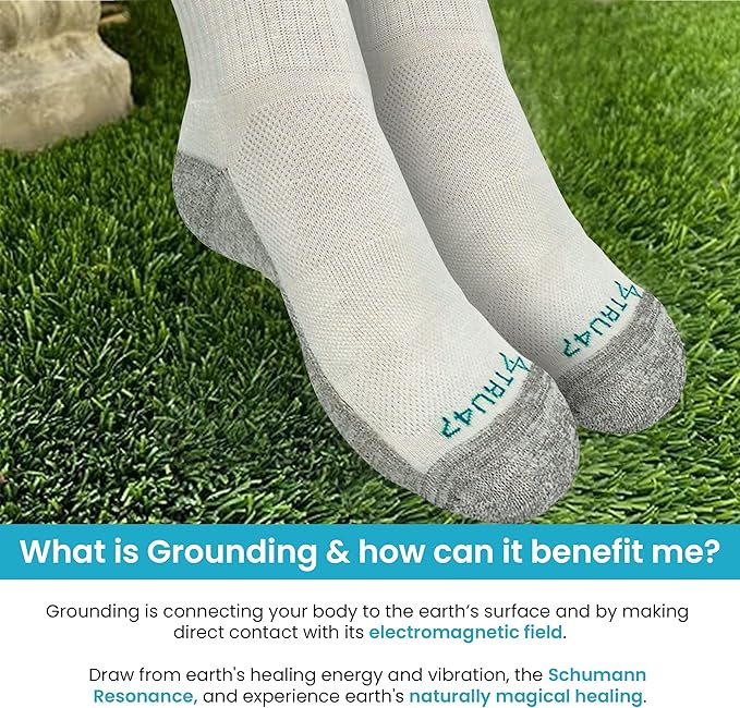 TRU47 Grounding & Earthing Products | Grounding Socks | Socks Made With 99.99% Pure Silver Thread