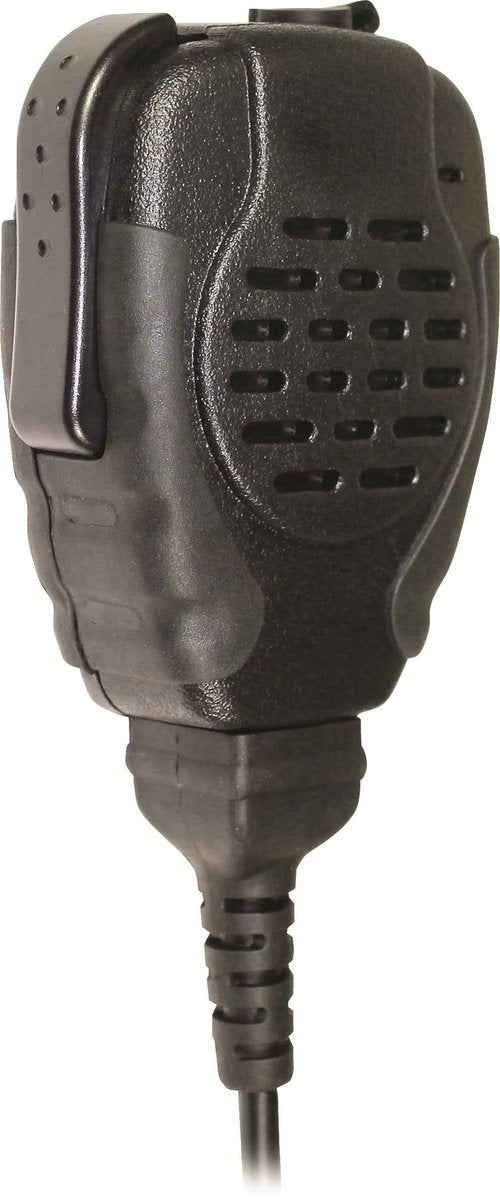PRYME® SPM-2147 Trooper® IP56 Water Resistant Remote Speaker Microphone w/Noise Reducing Mic and Large PTT Switch - Fits: Harris M/A Com Unity XG-100, XL95, XL185 and XL200 Radios