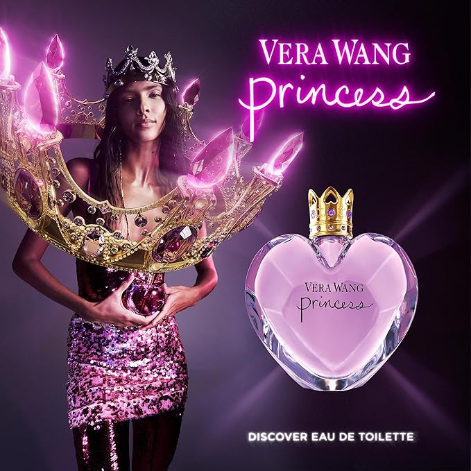 Vera Wang Princess Eau de Toilette 1.7 fl oz (Pack of 1), Notes of Apple, Quava, and Vanilla, Women's Fragrance, Long Lasting, Everyday Fragrance, Travel Size