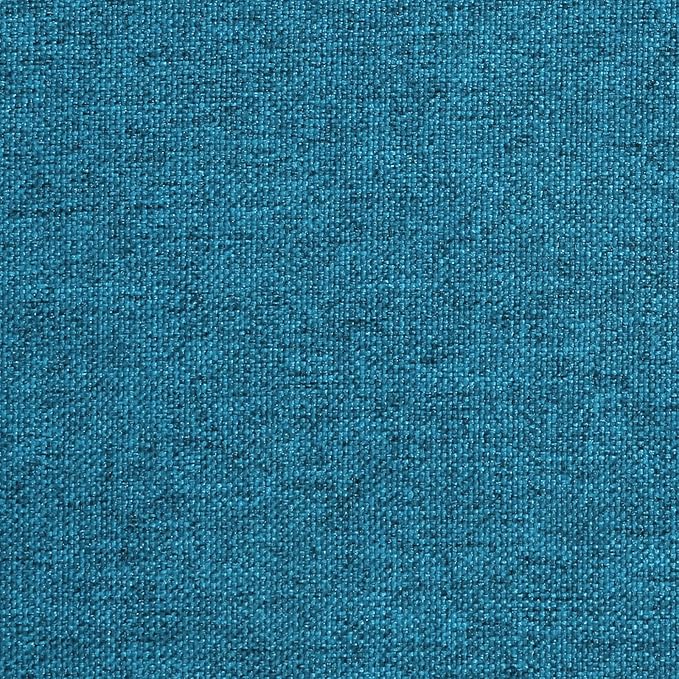AAAAAcessories D-Shaped Chair Cushions, 2" Thick Dining Chair Pads with Ties and Removable, Machine-Washable Cover, 17" x 16", Set of 4, Teal