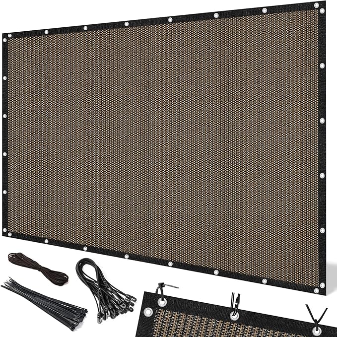 Artpuch 90% Sun Shade Cloth, 4 x 8 FT Pergola Shade Cover Canopy with Grommets, Sun Screen Fabric Tarp for Patio, Outdoor,...