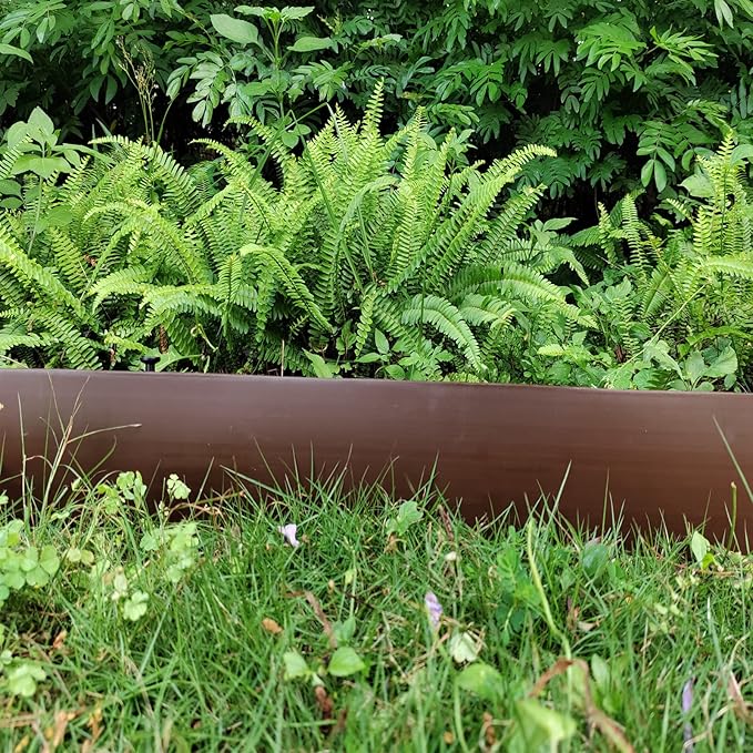 Landscape Edging Kit,20FT Plastic Garden Edging with 25 Stakes,4.5 Inch Tall Lawn Edging for Yard,Lawn,Flower Gardens Border