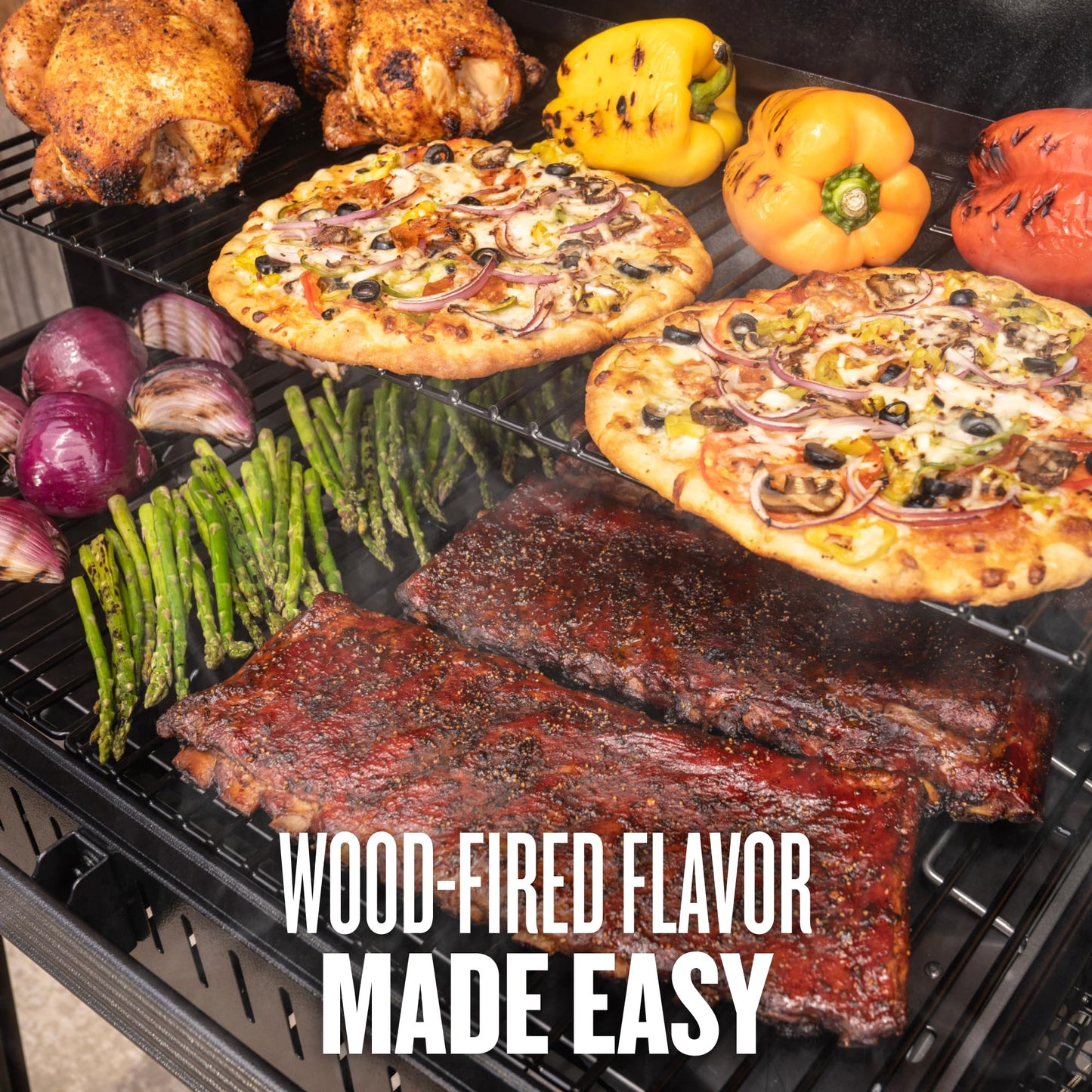 Traeger Grills Woodridge Pro Plus Electric Wood Pellet Grill and Smoker, 970 Sq. In., Folding Side Shelf, WiFIRE Technology, Super Smoke Mode, Outdoor Pellet Smoker Grill with Cabinet, TFC97JLK