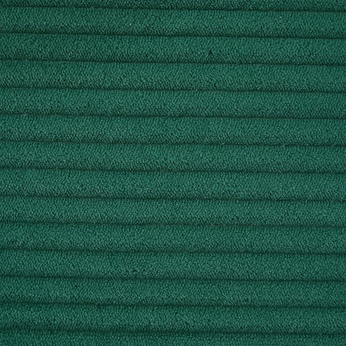 Convertible Couch Sofa Bed Foldable Floor Sleeper | Modern Fold Out Couch | Removable Backrest & Armrests | No Assembly Compression Sofa Sleeper for Living Room, Bedroom | Corduroy Fabric Green