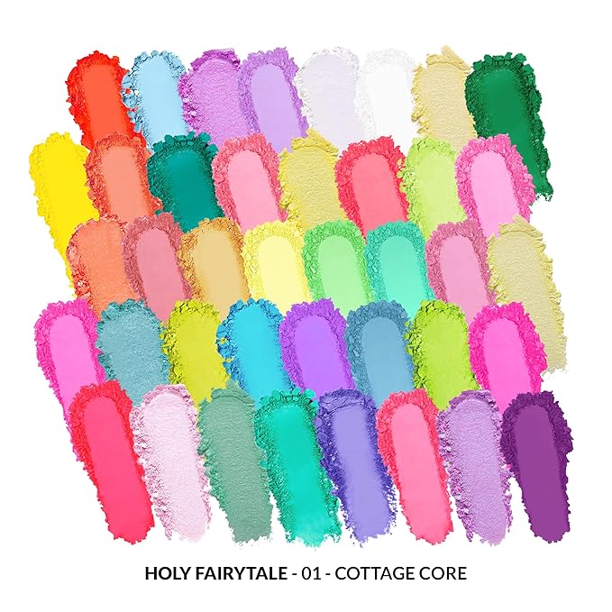 Kimchi Chic Holy Fairytale Palette – 40 Color Eyeshadow Palette, Highly Pigmented, Blendable, Long Lasting, Cruelty Free Cottagecore 1.26oz