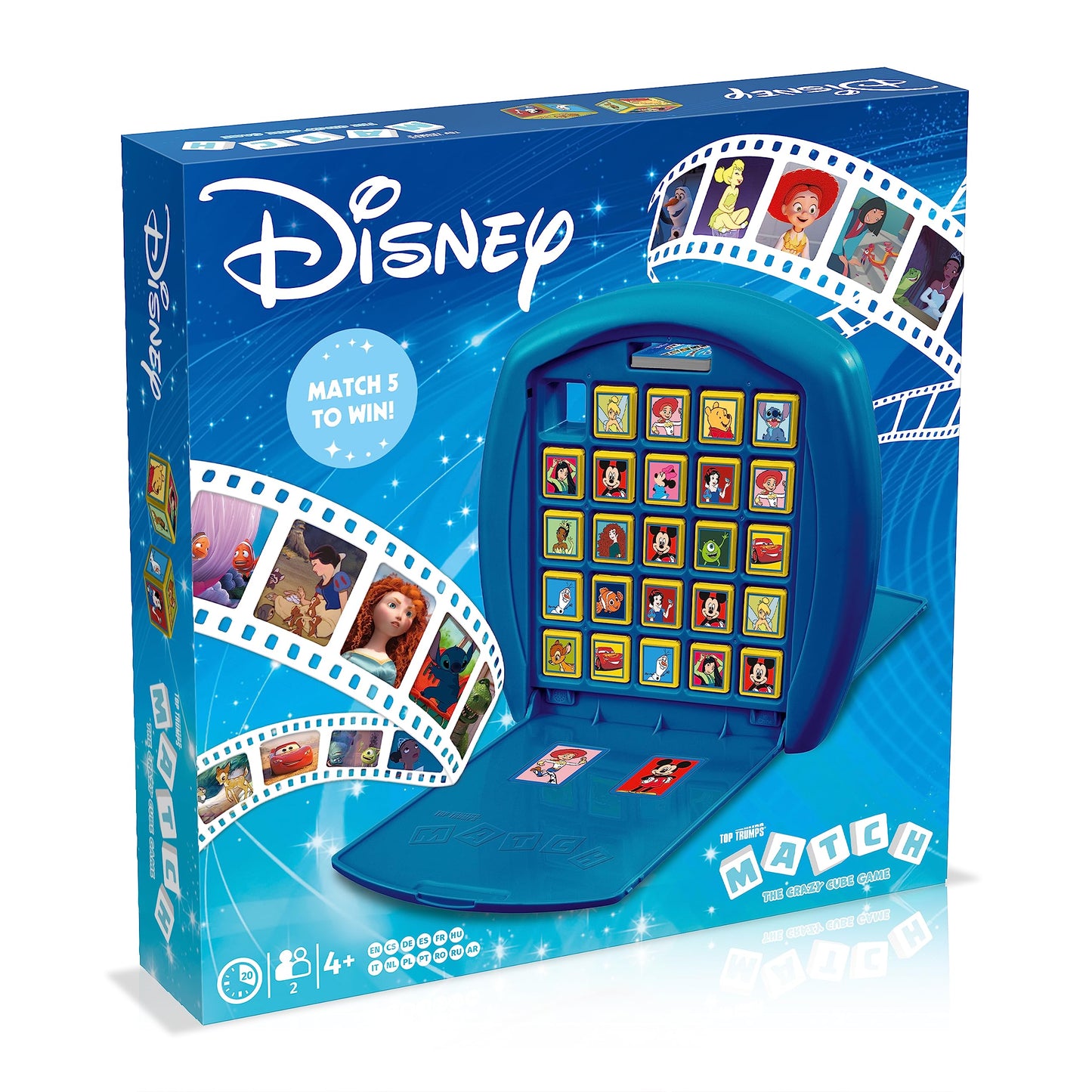 Top Trumps Match Game Disney - Family Board Games for Kids and Adults - Matching Game and Memory Game - Fun Two Player Kids Games - Memories and Learning, Board Games for Kids 4 and up