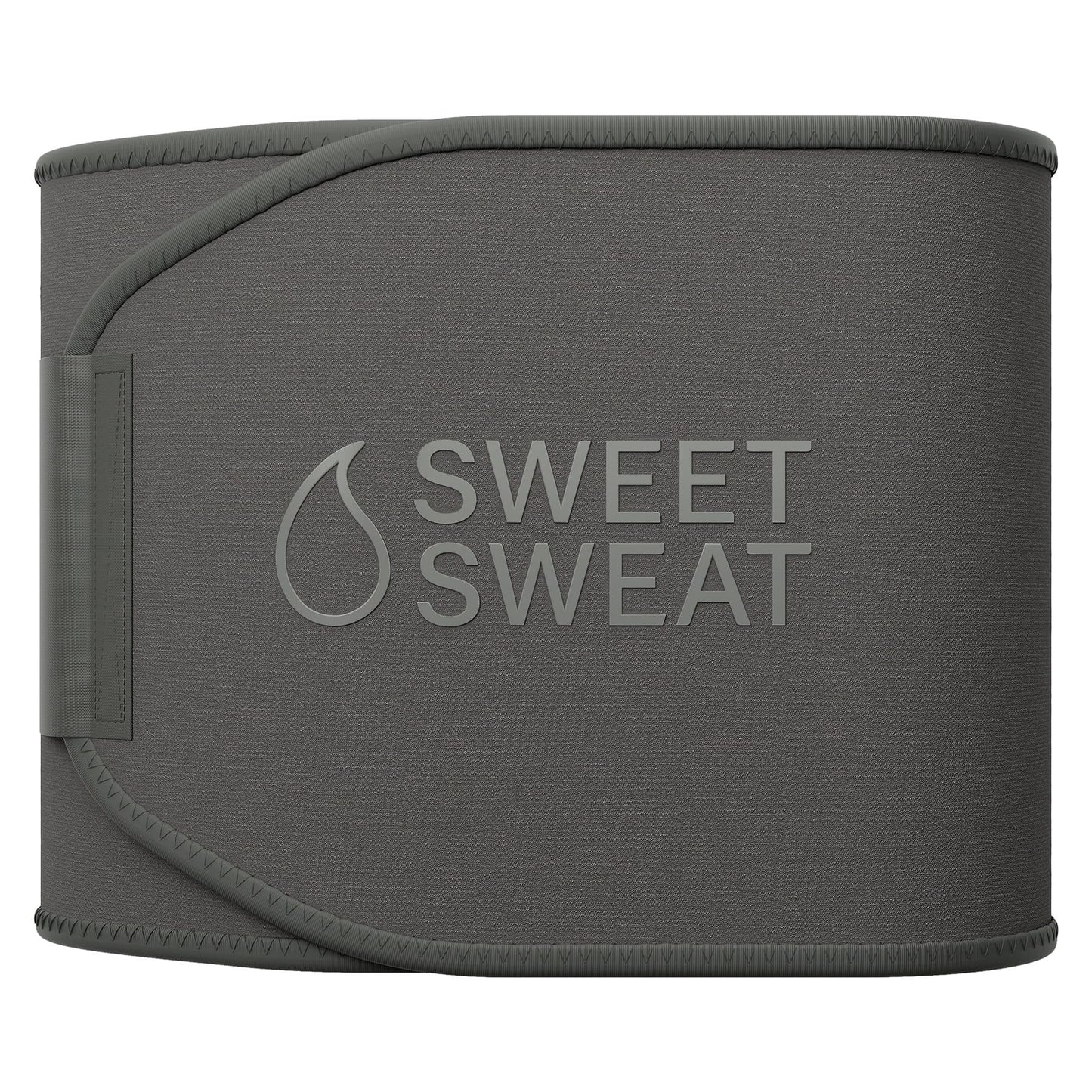 Sports Research Sweet Sweat Waist Trimmer (Core Series) - Premium Sweat Enhancing Fitness Band for Women & Men - Adjustable Fit · Latex-Free Neoprene - Matte Gray, Small