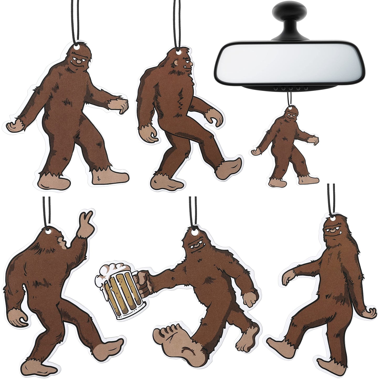 Frienda 5 Pieces Funny Car Fresheners for Men Hanging Truck Air Fresheners Car Accessories Ideal Gift for Birthday, father's day Christmas Stocking Stuffers