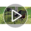 Anbte Folding Camping Table with Storage Net, Pure Black Aluminum 2ft Picnic Table 23.2" x 16" Outdoor Table Adjustable He...