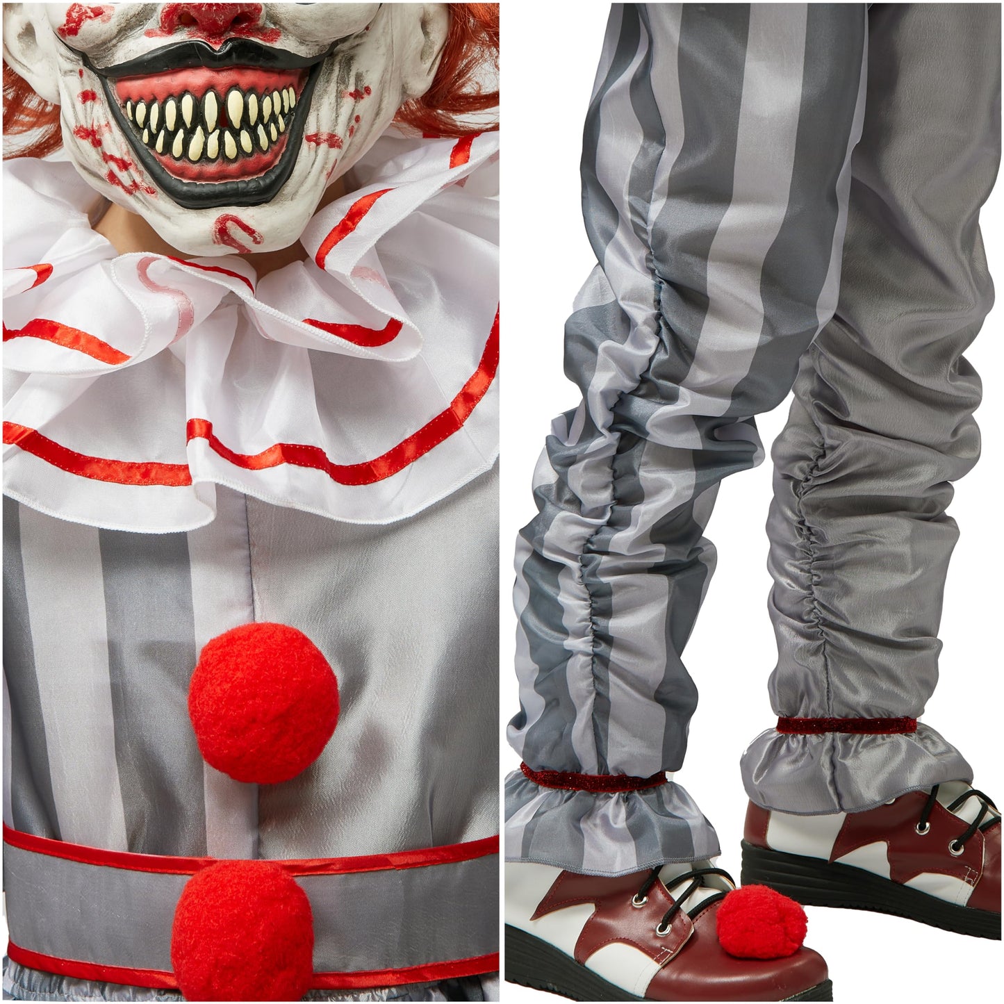 Spooktacular Creations Boy Scary Clown Costume, Scary Halloween Costume Kids, Killer Clown Outfit for Boys