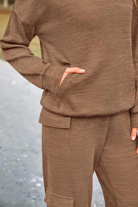 PRETTYGARDEN 2 Piece Sets for Women Fall 2026 Sweatsuits Outfits Lounge Matching Hoodie Set Travel Track Suits Winter Clothes