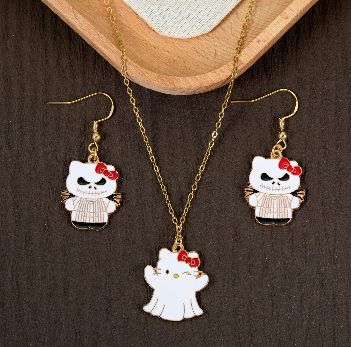 Anjulery Halloween Cat Charms for Jewelry Making and Crafting - 24Pcs Enamel Kitty Charms for Bracelets Earrings Necklaces Keychains DIY Crafts (24Pcs Halloween-Cat-B)