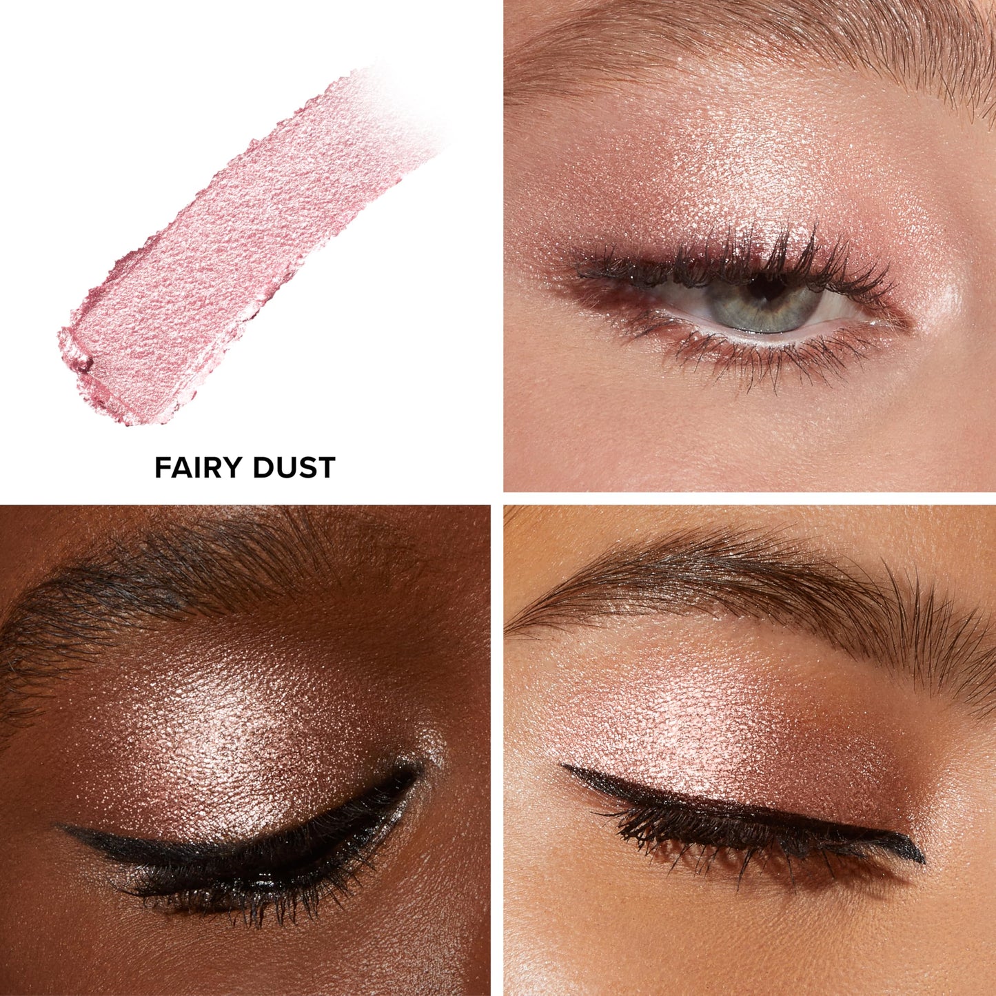 Too Faced Quickie Queen Eye Shadow Sticks | Creamy, Long Wearing + Non-Creasing, High-Impact Sparkle, Fairy Dust