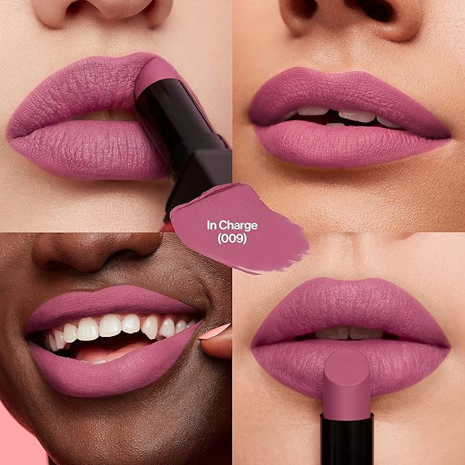 Revlon Lipstick, ColorStay Suede Ink, Built-in Primer, Stocking Stuffer for Women, Waterproof, Smudge-proof, Matte Color, 009 In Charge, 0.09 oz