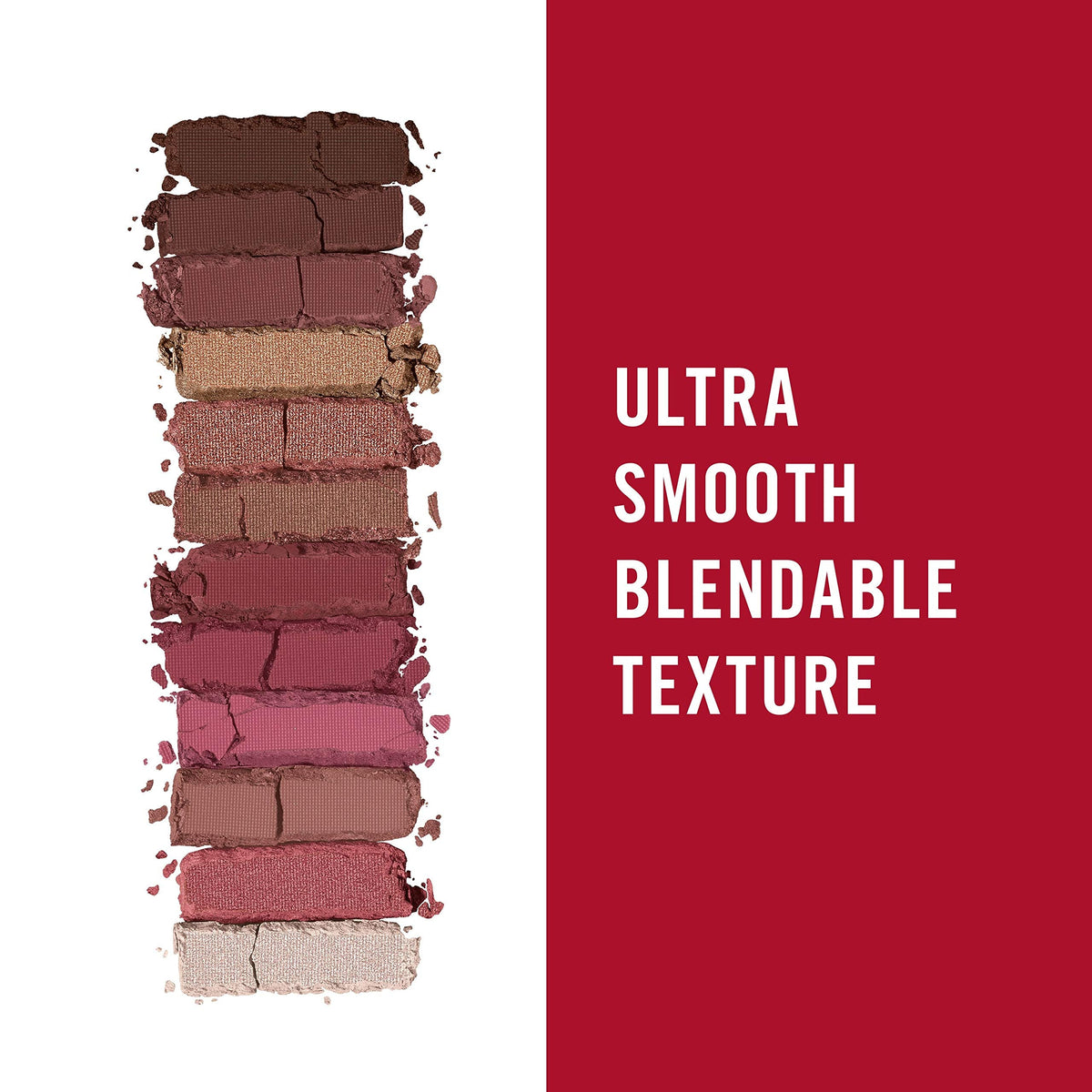 Rimmel London Magnif'Eyes Eyeshadow Palette, 12 Shades, Blendable Formula, Versatile, 007, Crimson, 0.5oz
