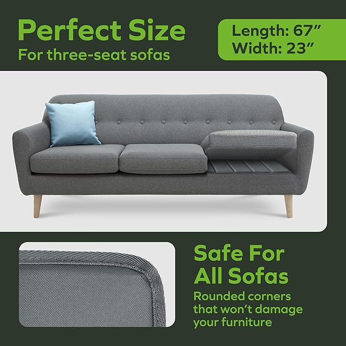 BEN'SHOME Heavy Duty Couch Cushion Support Board – Instantly Repair Sagging Sofa Seat | 23" x 58"-67" | .5" Furniture Grade Wood Under Cushions Insert, Anti-Slip Supports, Extend Sofas & Couches Life