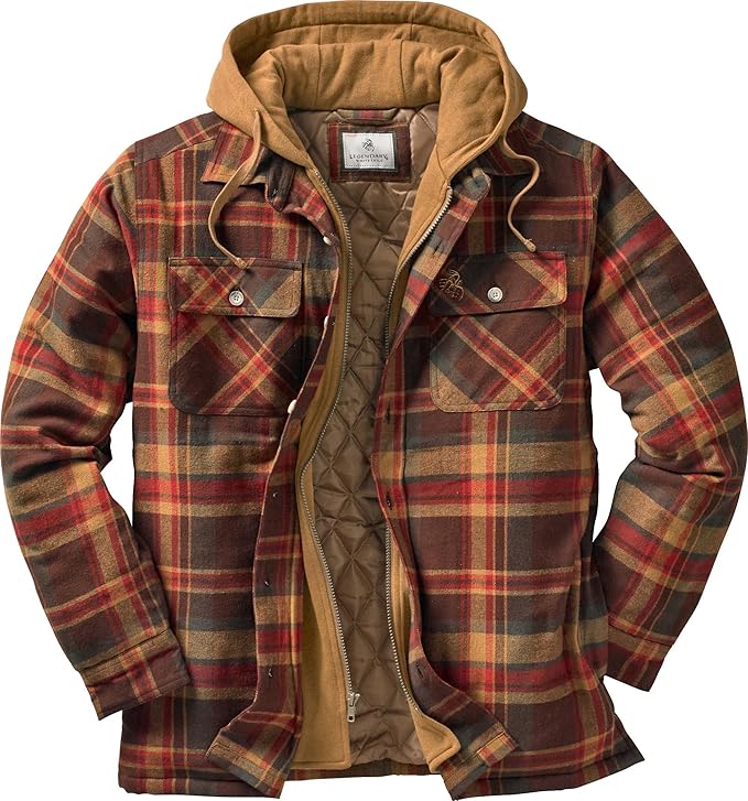 Legendary Whitetails mens Maplewood Hooded Shirt Jacket
