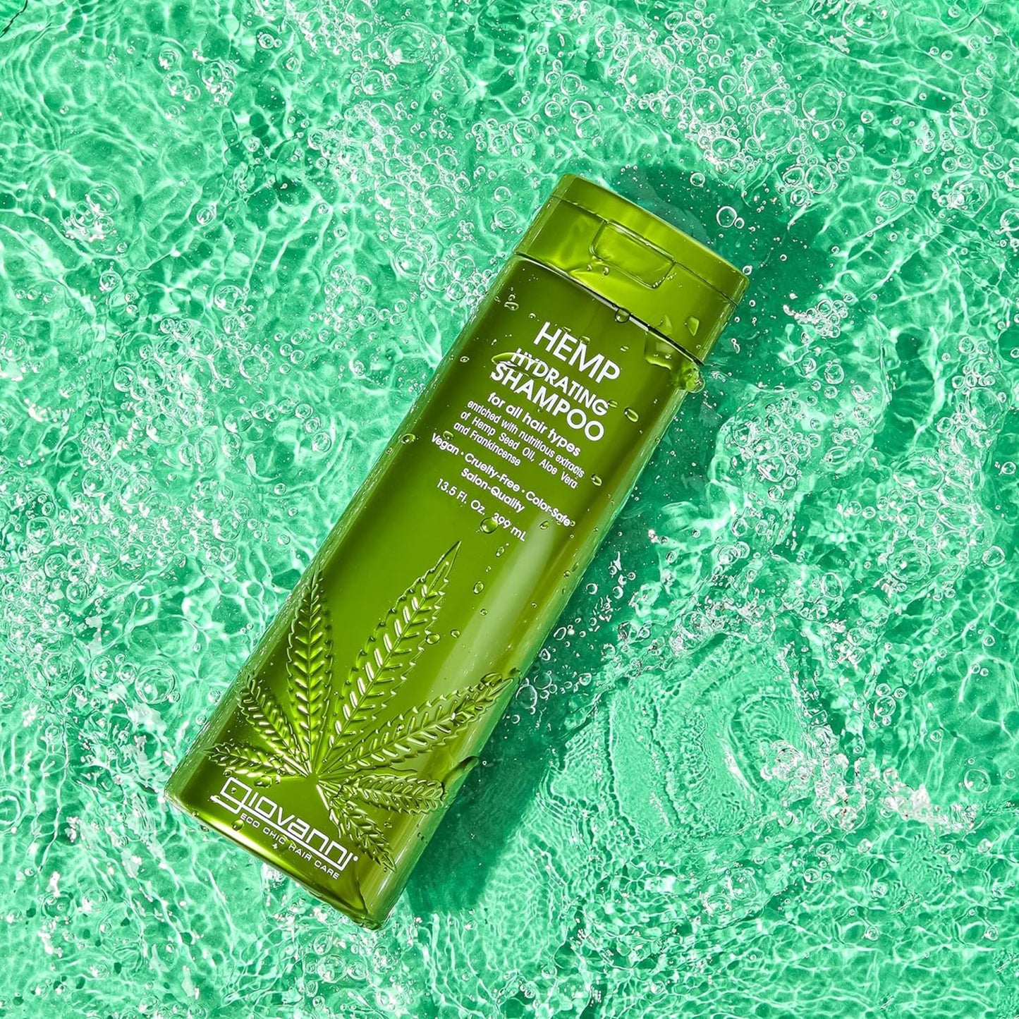 GIOVANNI Hemp Hydrating Shampoo - Natural, Hemp Seed Oil, Aloe Vera, Frankincense, Botanical Extract, Moisturize & Revitalize Da