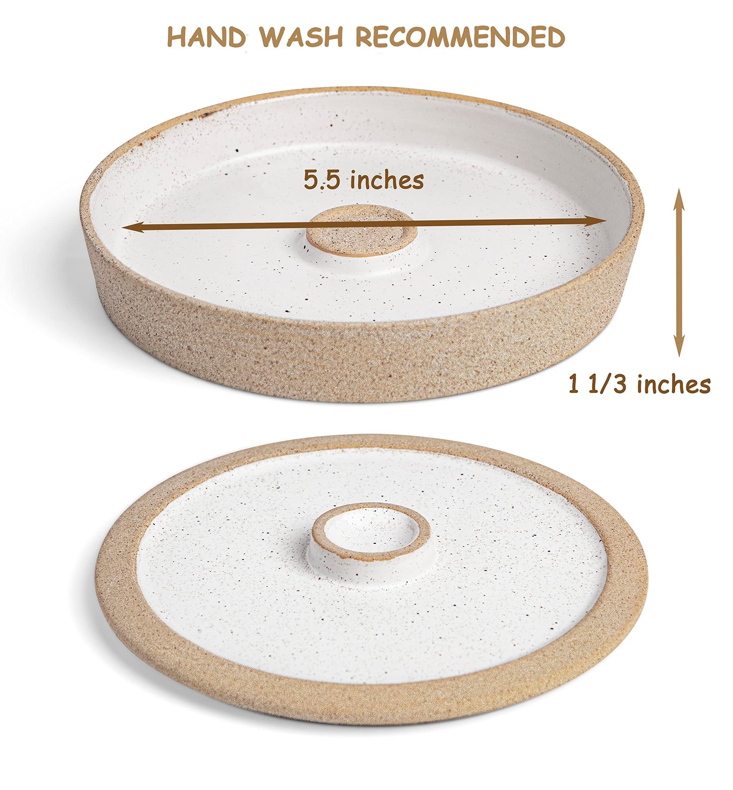 Ceramic Margarita Salt Rimmer with Lid - Cinco de Mayo Margarita Glass Rimmer - Home Bar Accessories for Tajin and Sugar - Rimmers for Drinks - Bartender Kit Tools - Professional Bar Decor