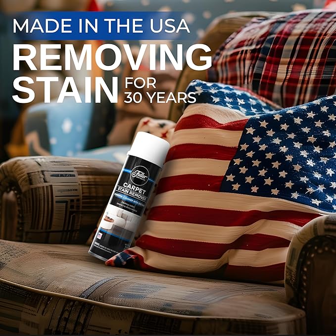 Fuller Brush Carpet Stain Remover – 18 oz Enzyme Foam Spot Cleaner for Carpets, Rugs & Upholstery – Removes Pet Stains, Coffee, Wine, Grease – Odor Eliminating (Pack of 2)