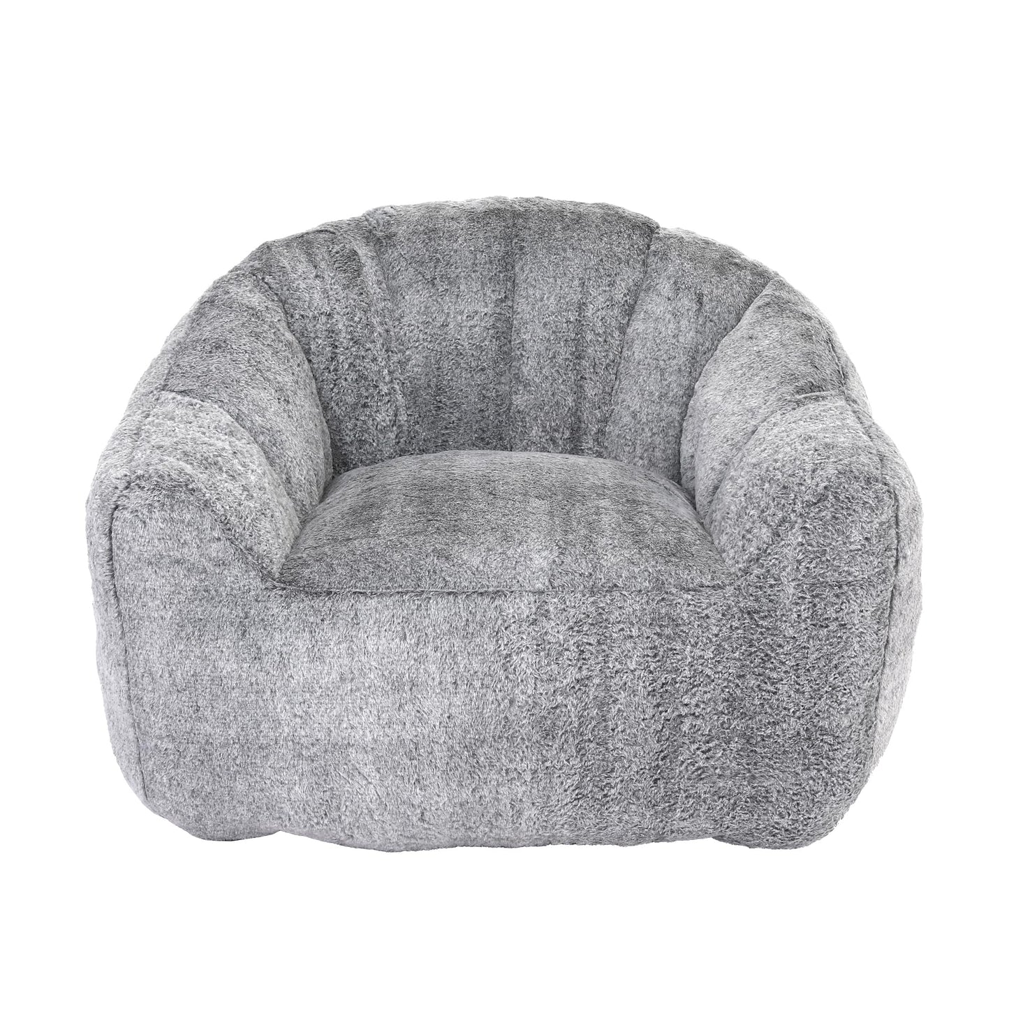 Casaround Bean Bag Chair, Bean Bag Sofa Chair with Armrests Stuffed High-Density Foam, Lazy Sofa Comfy Chairs BeanBag Chair for Adults in Living Room,Bedroom Reading,Chaise,Morden (Gray)