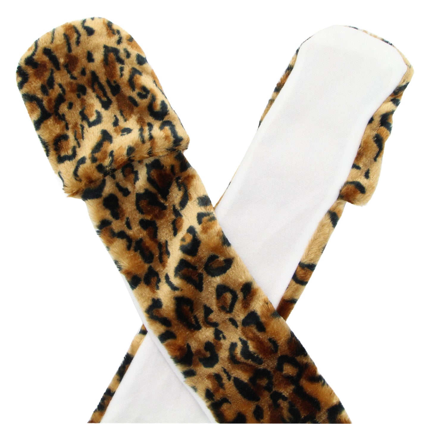 Bioterti Plush Novelty Animal Hat: One Size Fits All Adults & Kids/Soft, Warm Beanie Hat (Brown Leopard)