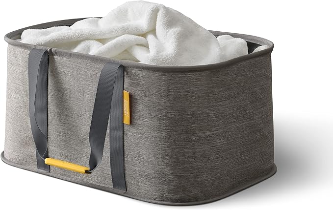 Joseph Joseph Hold-All - Collapsible Folding 35L/9.2 Gallon Washing Laundry Basket Bag, Durable Fabric, Moisture Resistan...