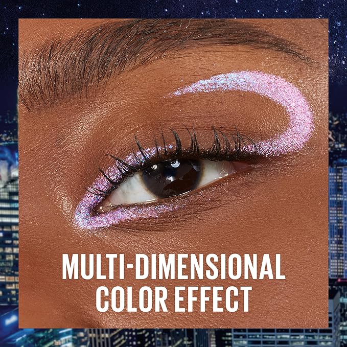 MAYBELLINE Tattoo Studio Long-Lasting Sharpenable Eyeliner Pencil, Glide on Smooth Gel Pigments with 36 Hour Wear, Waterproof, Aurora Flip, 1 Count
